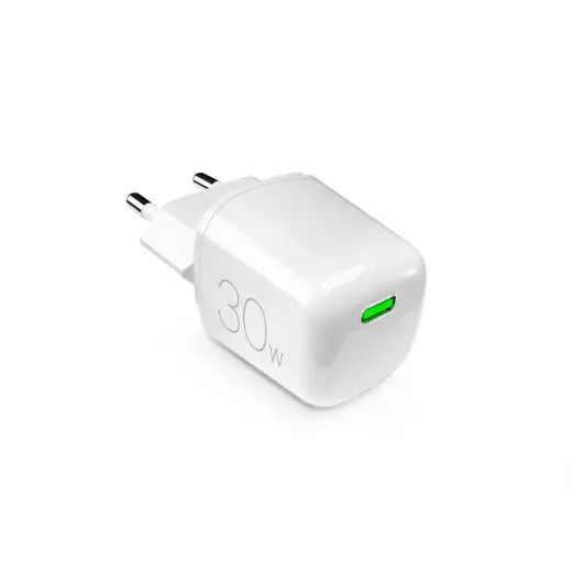 Puro MiniPro 30W GaN USB-C tīkla lādētājs | 30W | GaN | USB-C | balts