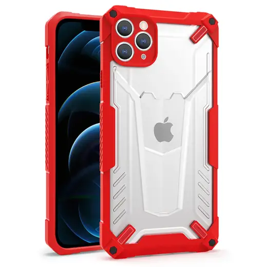Tel Protect Hybrid telefono dėklas iPhone 11 Pro raudonas