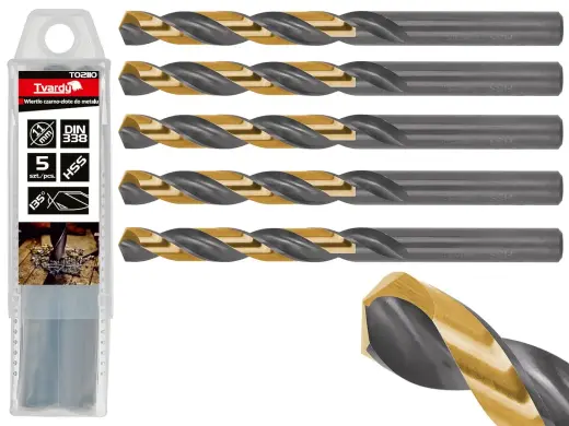 HSS 11.00mm melni-zelta metāla vītņurbis