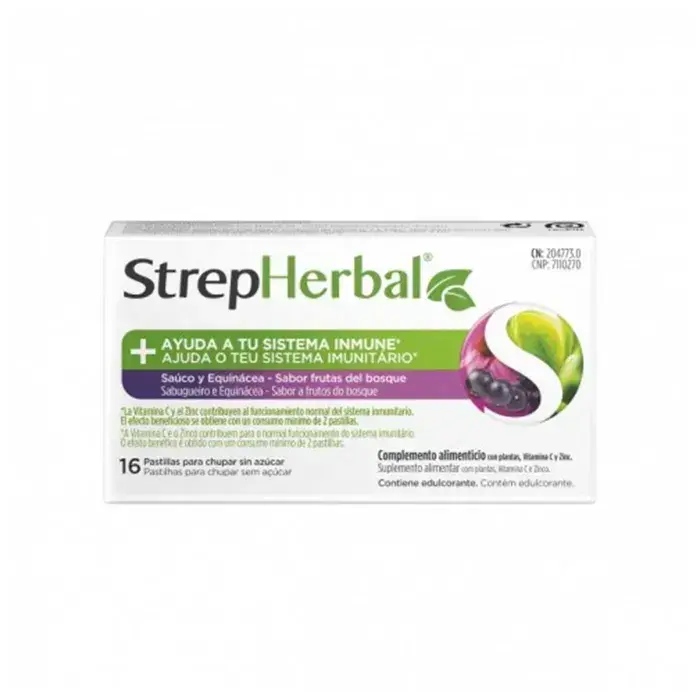 STREPSILS Strepherbal Safflower and Echinacea (8428076003091)