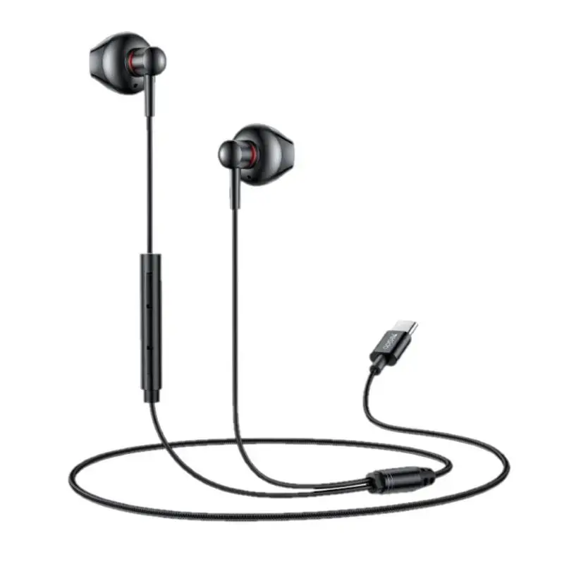 YESIDO EAR PHONES YH49 TYPE-C 120CM BLACK