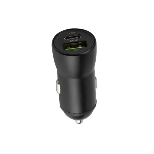 Maxlife MXCC-04 autolaadija | 20W | PD, QC | USB-C, USB-A | must
