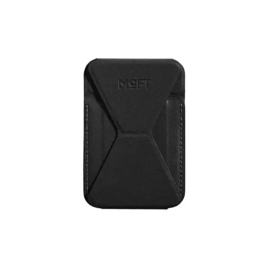 Moft Movas Snap-On MagSafe Magnetic Wallet and Phone Stand black