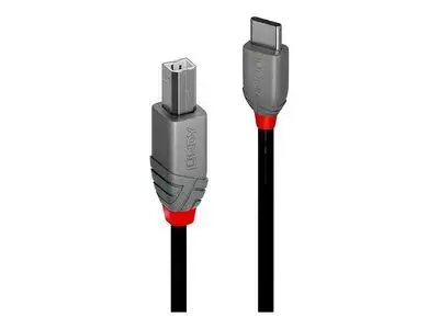 Lindy Anthra Line - USB-C cable - 24 pin USB-C to USB Type B - 2 m
