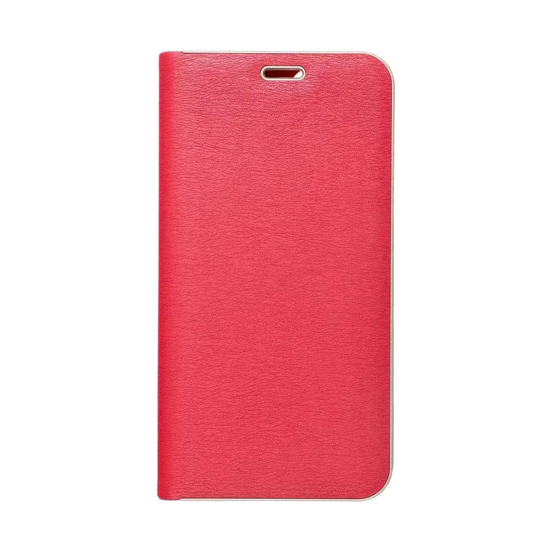 Fusion Luna Gold Book grāmatveida maks Samsung A356 Galaxy A35 5G sarkans