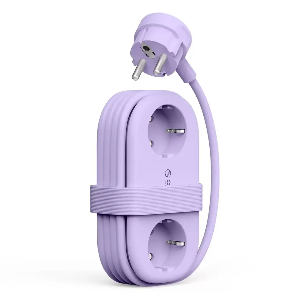 Orico AP3 65W GaN 6in1 Power Strip 2x AC + 2x USB-A + 2x USB-C - Purple