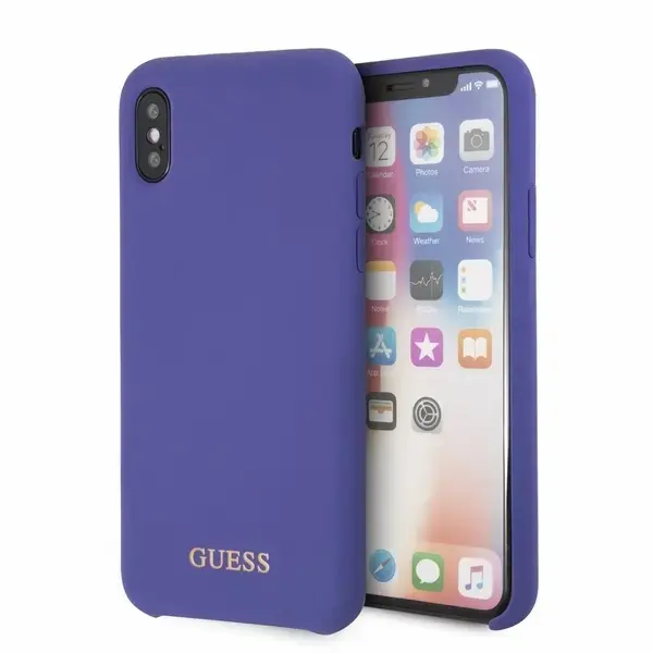 Guess GUHCPXLSGLUV telefona maciņš priekš iPhone X / XS violets