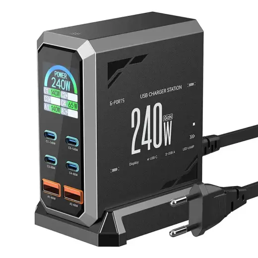 BlitzWolf BW-S31 tīkla lādētājs | 240W | PD | USB-C, USB-A