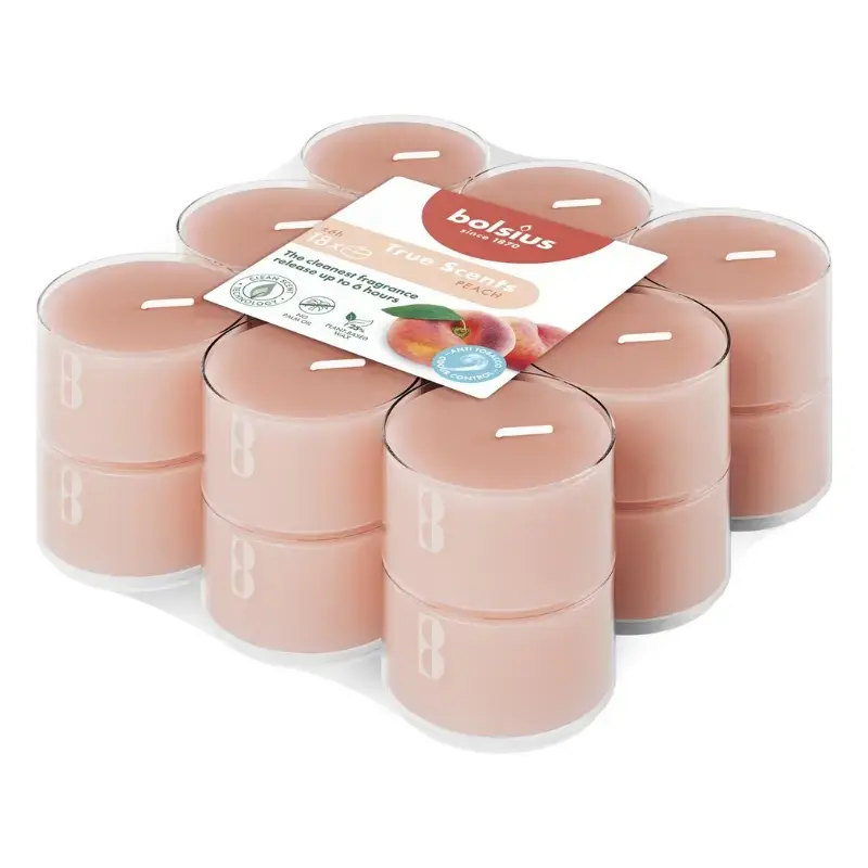 Tējas sveces arom. 18 gab.True Scents peach