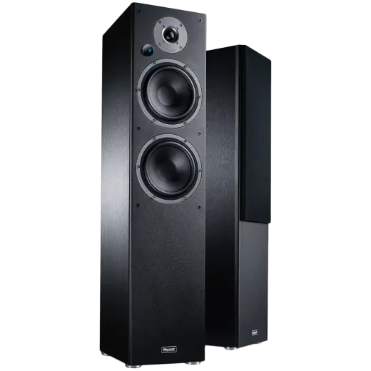 Magnat Monitor Ref. 5A Floorstanding Powered speakers, Black, Pair