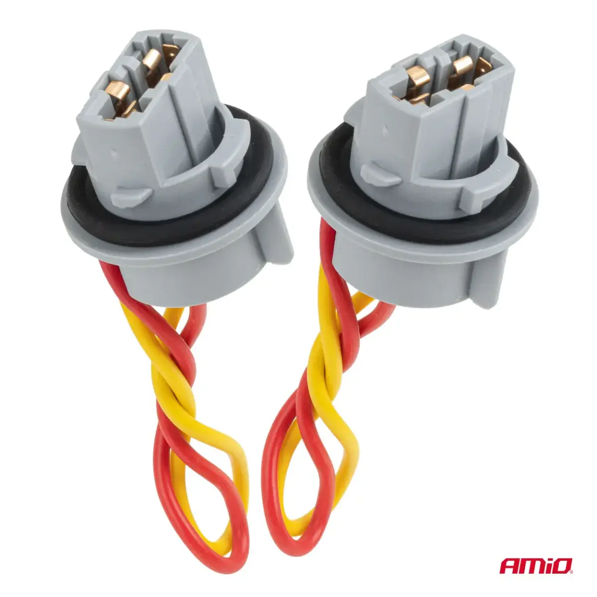 Bulb socket T20 LED 12V W21W WY21W W3x16d 7440 T20 2szt. AMIO-04833