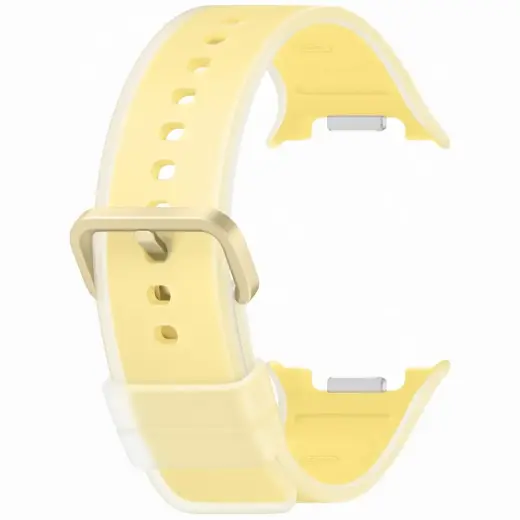 Samsung Misty viedpulksteņa siksniņa priekš Galaxy Watch 9 S/M | silikons | dzeltena