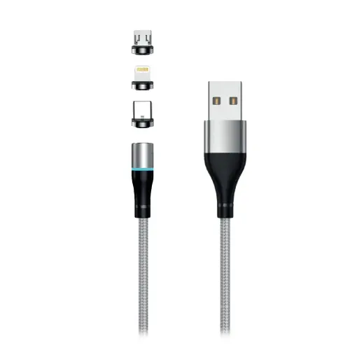 Setty провод для передачи данных и зарядки | USB-A | 10W | 2m | серебристый