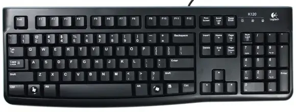 Logitech K120 vadu tastatūra melna