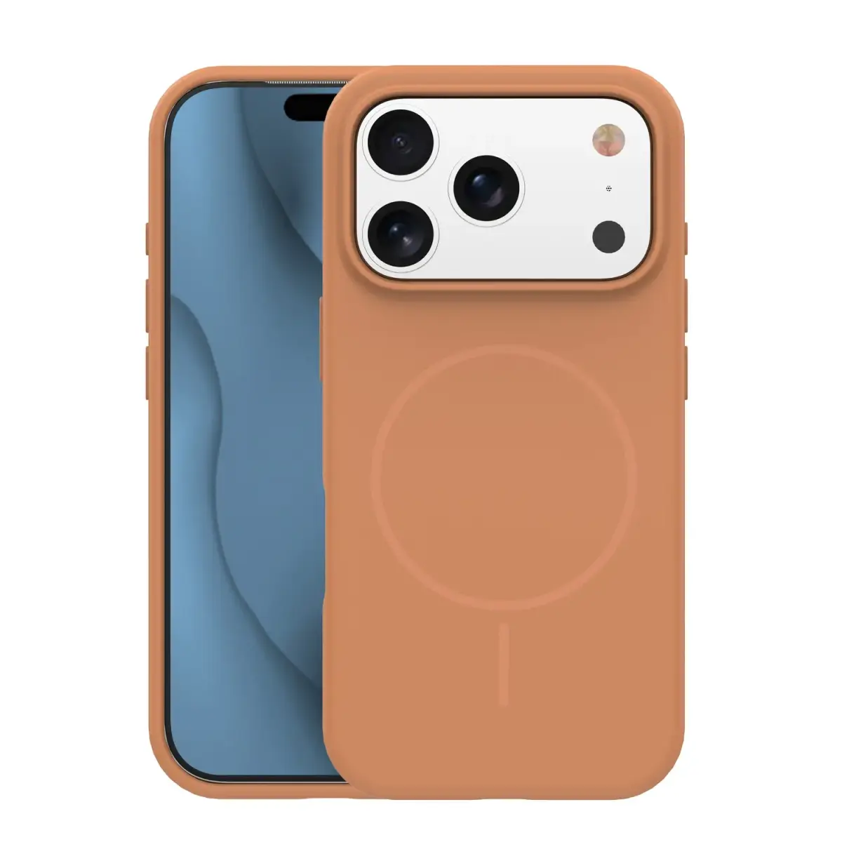 Silicone Thin Mag case for iPhone 16 Pro Max 6,9" caramel