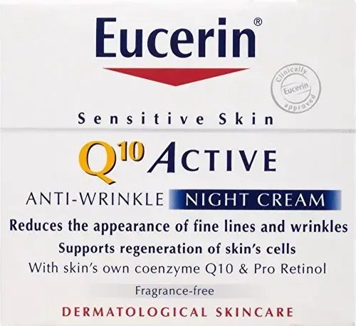 Eucerin Q10 Active (all Sensitive Skin Types) - Anti-Wrinkle Night Regenerating Cream - 50ml