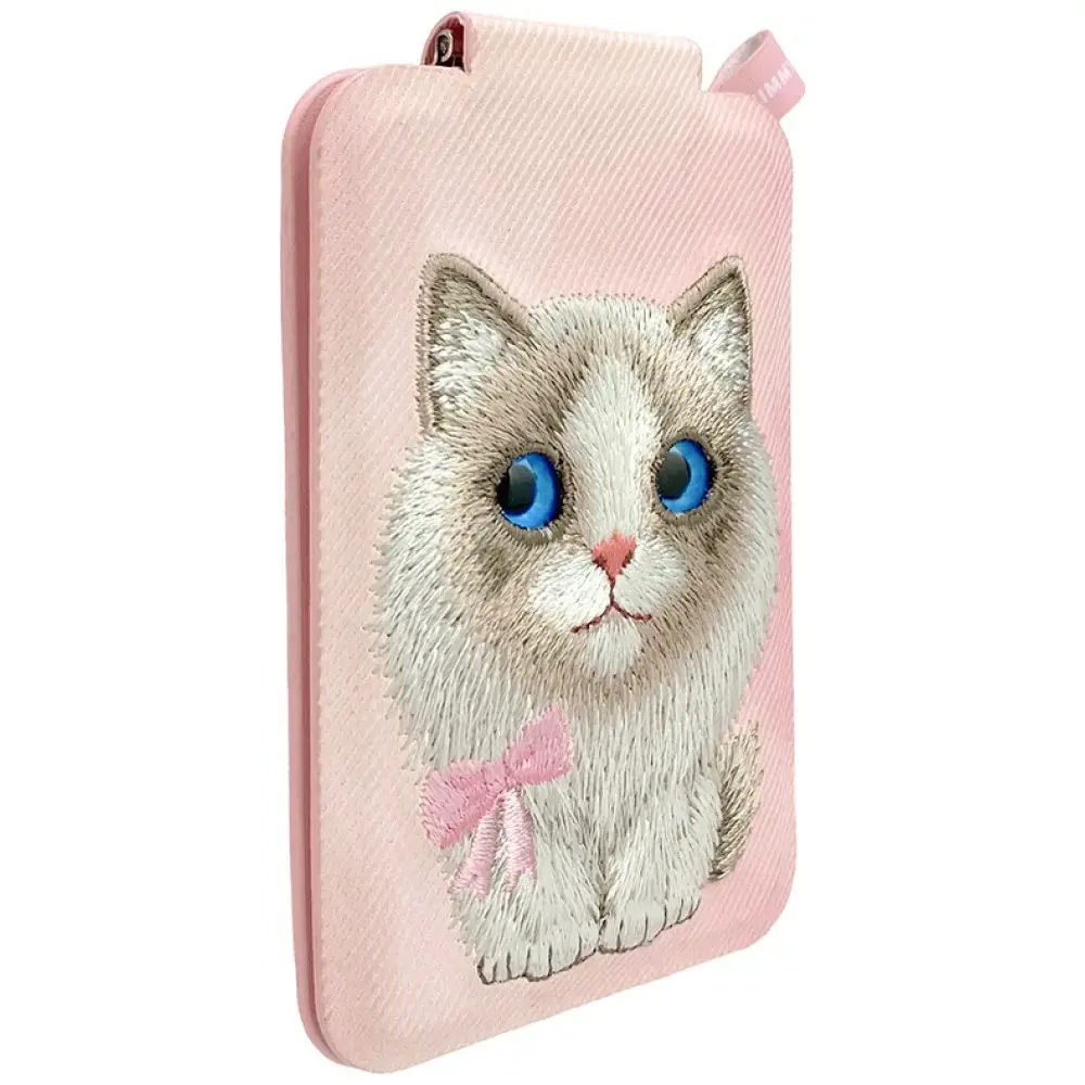 Magnetic phone wallet stand  Nimmy New Big-Eye Cute Pets 2.0 Cat pink