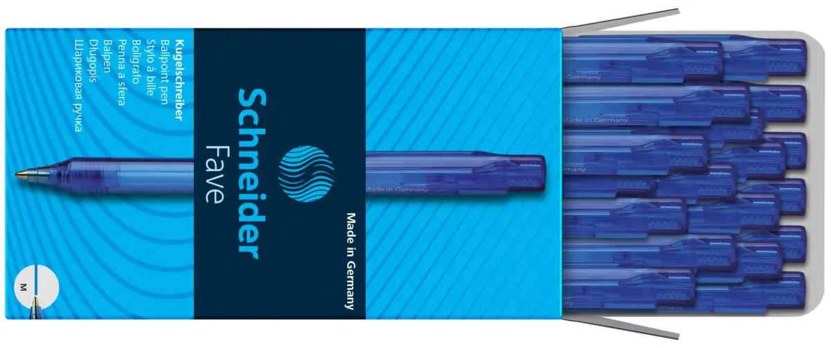 Lodīšu pildspalva SCHNEIDER FAVE 1.0mm, zila
