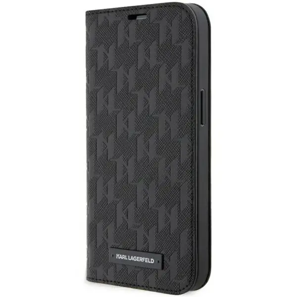 Karl Lagerfeld KLBKP14XSAKLHPK iPhone 14 Pro Max 6.7" bookcase czarny|black Saffiano Monogram