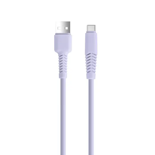 Setty KSA-C-1.529 data transfer and charging cable | USB-A to USB-C | 10.5W | 1.5m | purple