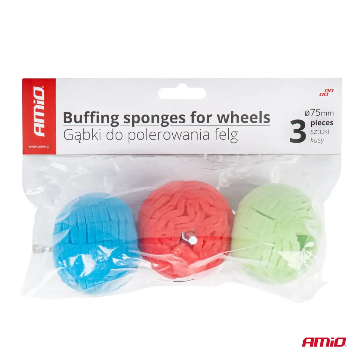 Buffing sponges for wheels AMIO-03702