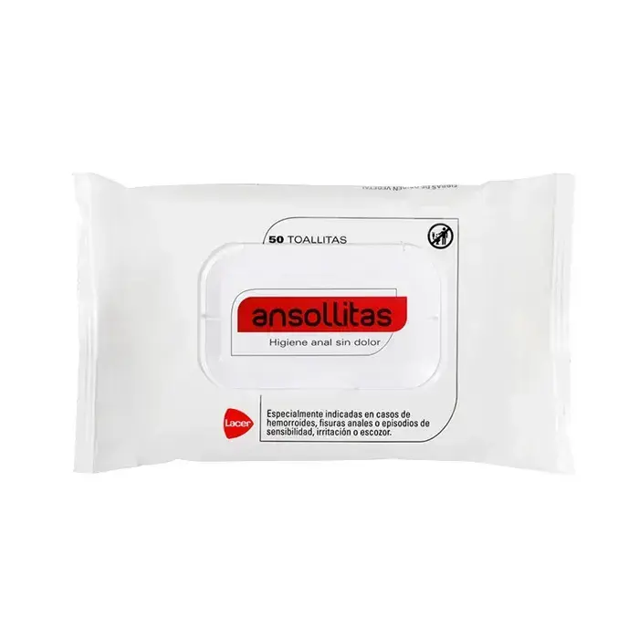 LACER Ansollitas Anal Hygiene Wipes 50 Units
