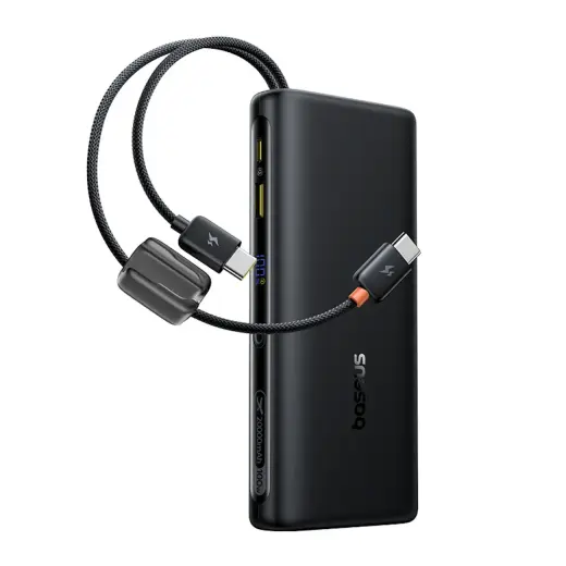 Baseus EnerFill FC41 ārējais akumulators (powerbank) | 20 000 mAh | 100W | USB-C | LED ekrāns | melns