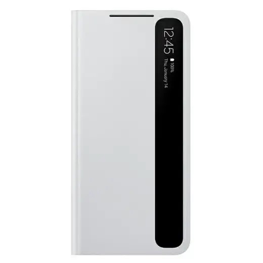 EF-ZG996CJE Samsung Clear View Cover for Galaxy S21+ Light Gray