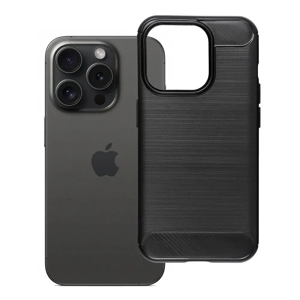 Carbon 2.0 maciņš telefonam iPhone 15 Pro melns