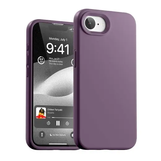 Mercury Silicone telefoniümbris iPhone 16e jaoks, lilla