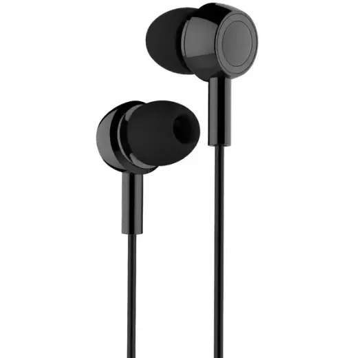 USAMS Słuchawki stereo EP-12 czarny |black HSEP1201 jack 3,5mm