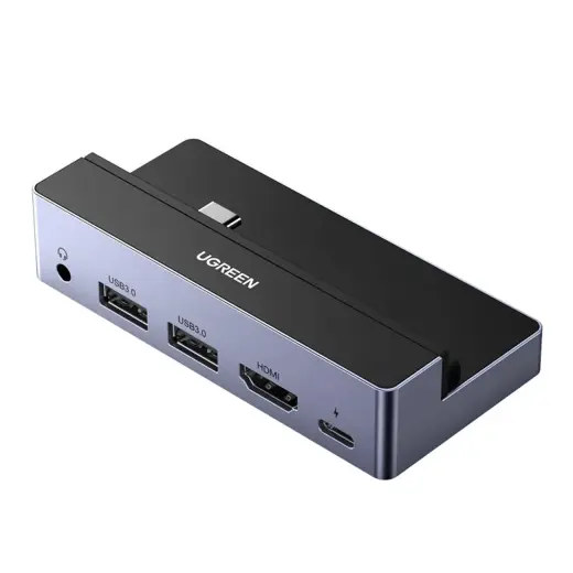 5in1 UGREEN CM317 Hub USB-C to HDMI 4K@60Hz, 2x USB 3.0, USB-C PD 3.0 (grey)