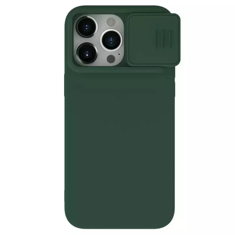 Nillkin CamShield Silky Silicone Case for Iphone 15 Pro Max green