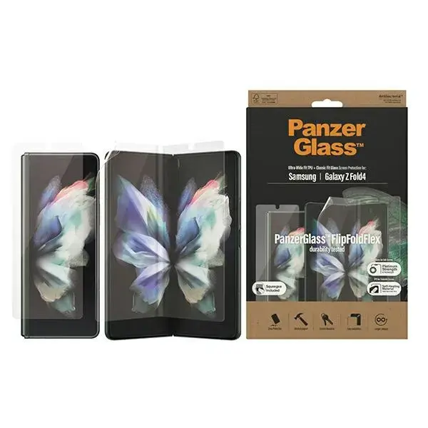 PanzerGlass Ultra-Wide Fit Bundle tempered glass for phone Samsung Galaxy Z Fold 4