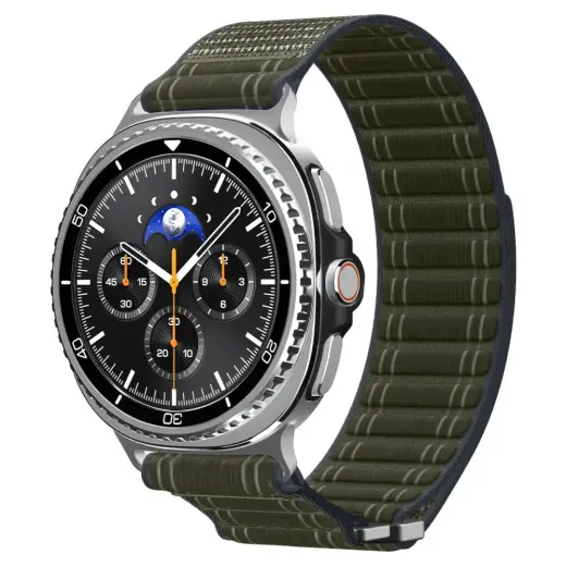 Spigen WBF0 išmaniojo laikrodžio dirželis Samsung Galaxy Watch 8/Classic (40/44/46 mm) | nailoninis | žalias
