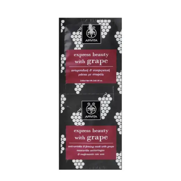 Apivita Anti-Wrinkle And Firming Mask With Grape 2x8ml