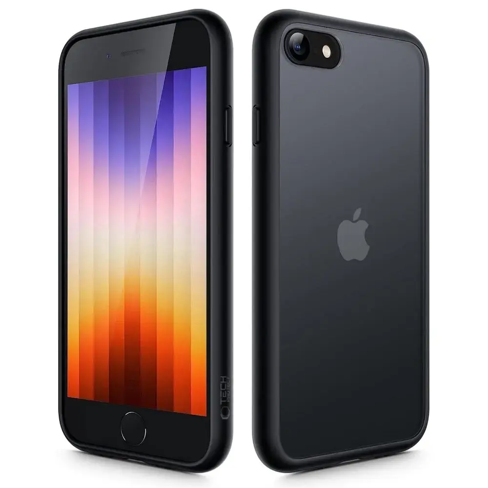 Tech-Protect MattFit case for iPhone 7 | 8 | SE 2020 | 2022 - black