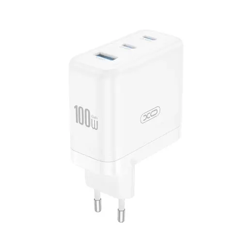 XO wall charger CE35 PD 100W 2x USB-C 1x USB white