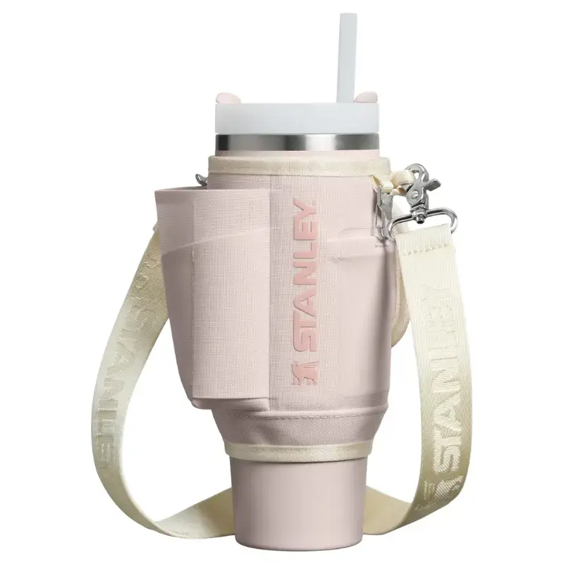 Pārnēsāšanas somiņa termokrūzei ar salmiņu The All-Day Quencher Carry-All 0,89L gaiši rozā