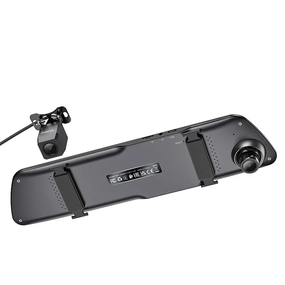 Dash cam for car Hoco for mirror with screen 4,5" 1080P/30fps + rear camera 720P/25fps DV4 black
