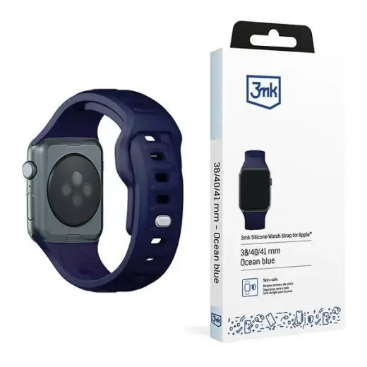 3mk Protection smartwatch strap for Apple Watch (38/40/41 mm) | Silicone | blue