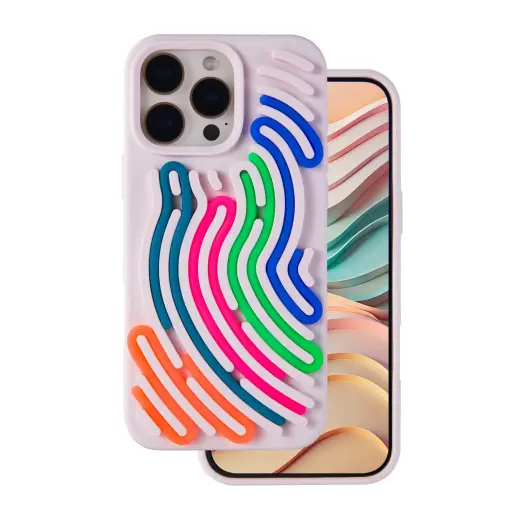 DIY Snake telefono dėklas iPhone 16 Pro rožinis