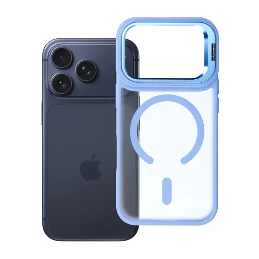 Forcell F-Protect Shadow Stand Premium telefoni ümbris alusega ja MagSafe toega iPhone 17 Pro | iPhone 18 Pro sinine
