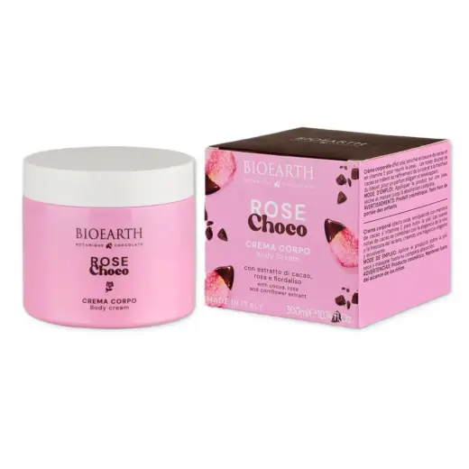 Bioearth, Rose Choco, Hydrating & Softening, Body Cream, Daily, 300 ml