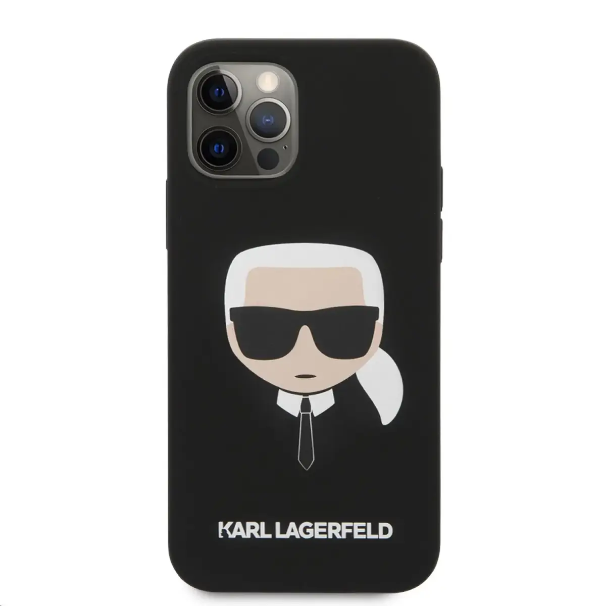 Karl Lagerfeld KLHCP12MSLKHBK Head Cover For Apple iPhone 12 | 12 Pro Black