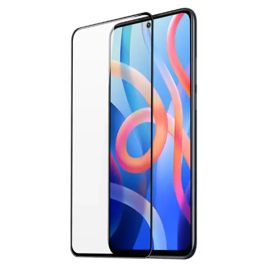Goodbuy aizsargstikls pilnam ekrānam ar rāmi Xiaomi Poco M5s melns