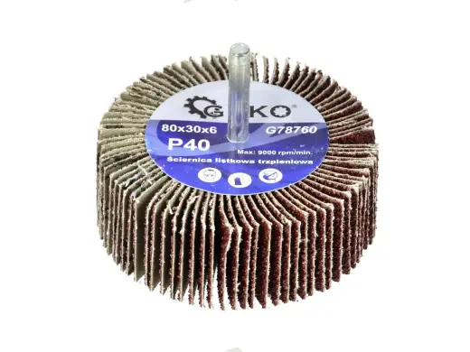 Abrasiivne lamellketas P40 80x30mm 6mm varrega