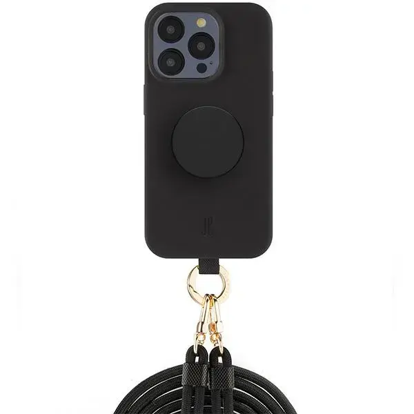 Etui JE 3in1 PopGrip iPhone 15 Pro Max 6.7" czarny|black 30486 (Just Elegance)