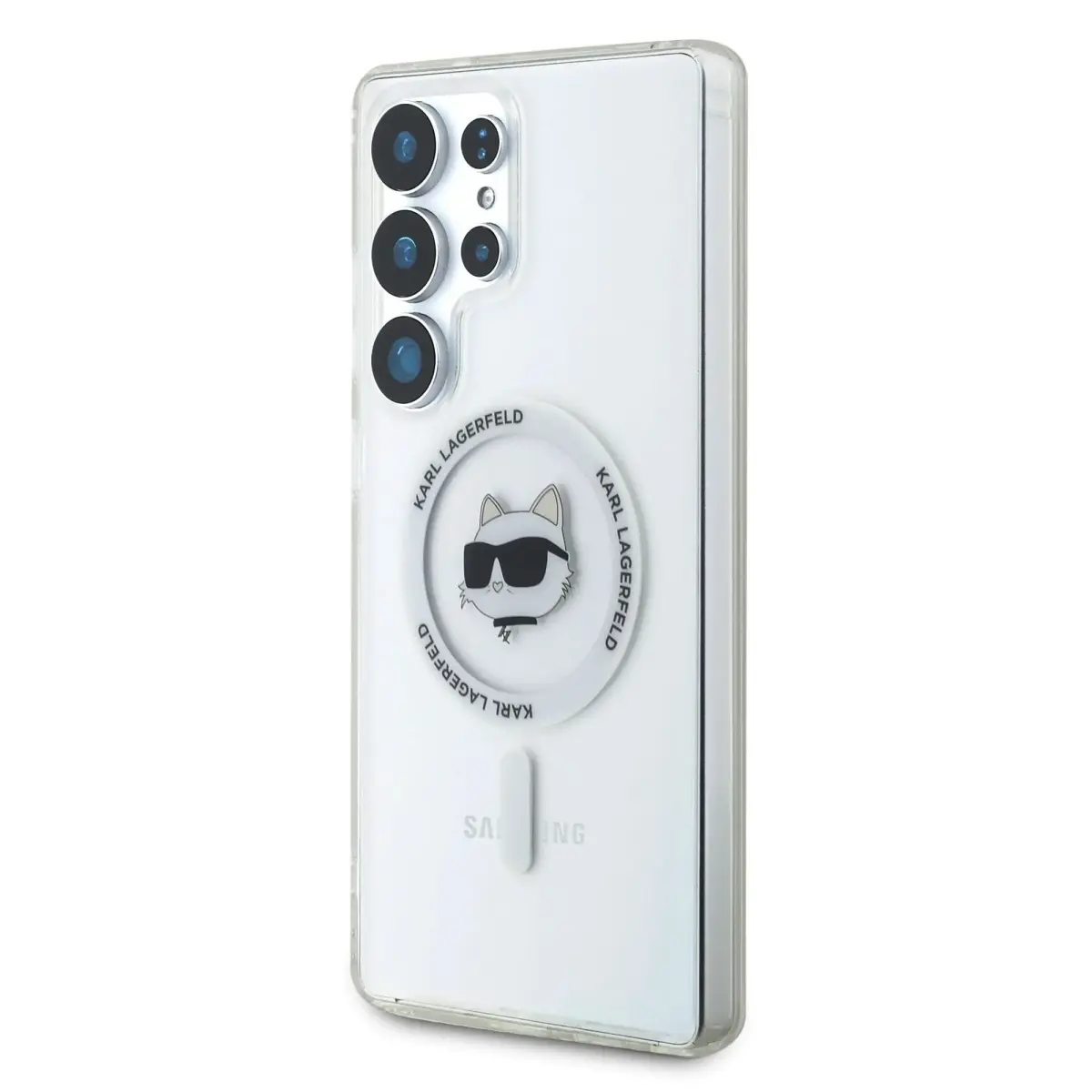 Karl Lagerfeld IML Choupette Head MagSafe Case for Samsung Galaxy S25 Ultra Transparent