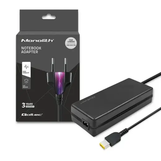 Qoltec Power adapter for laptop Lenovo 135W | 20V | 6.75A | Slim tip+pin | +power cable